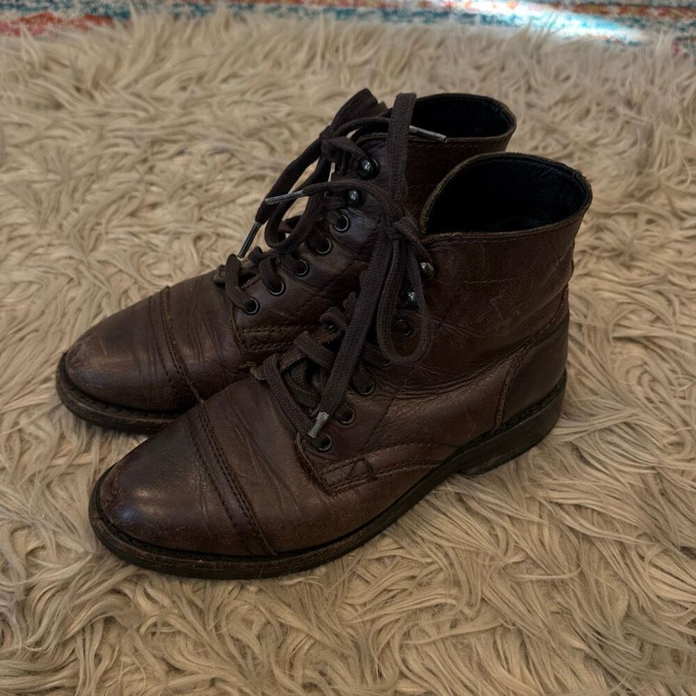 Thursday Boot Company lace up leather boots size 5.5 - Picture 7 of 12